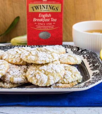 Rezept Lemon Crinkle Cookies, Tee Rezept